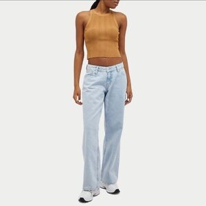 Good American Ribbed Crop Top - Canyon